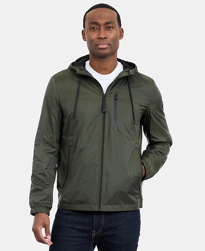 Michael Kors Men's Hooded Windbreaker Jacket