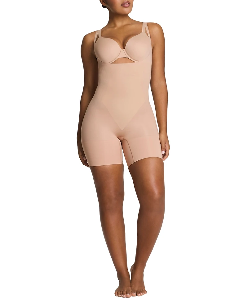 Spanx Women's SPANXsculpt GoFigure Open-Bust Mid-Thigh Bodysuit