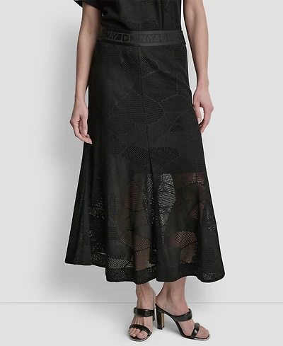 Dkny Women's Croton Lace A-Line Skirt