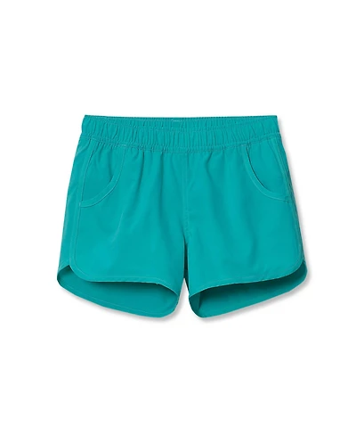 Lands' End Girls Chlorine Resistant Magic Print Board Swimsuit Shorts