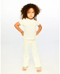 Deux par Toddler Girls Crinkle Jersey Leggings Off