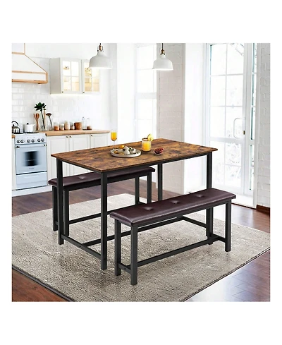 gaomon Kitchen Table Dining Table Set For 4. Kitchen Table for Dining Room, Home Office, Living Room
