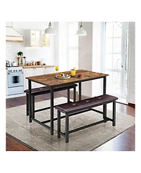 gaomon Kitchen Table Dining Table Set For 4. Kitchen Table for Dining Room, Home Office, Living Room