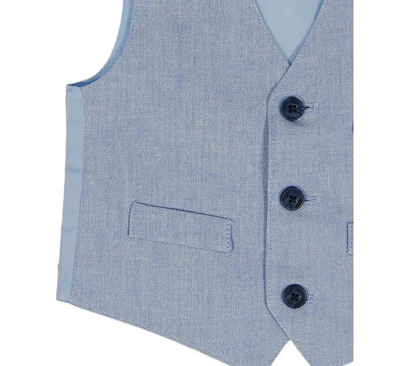 Nautica Baby Boys' Short Sleeve Shirt, Vest and Shorts, 3-Piece Set