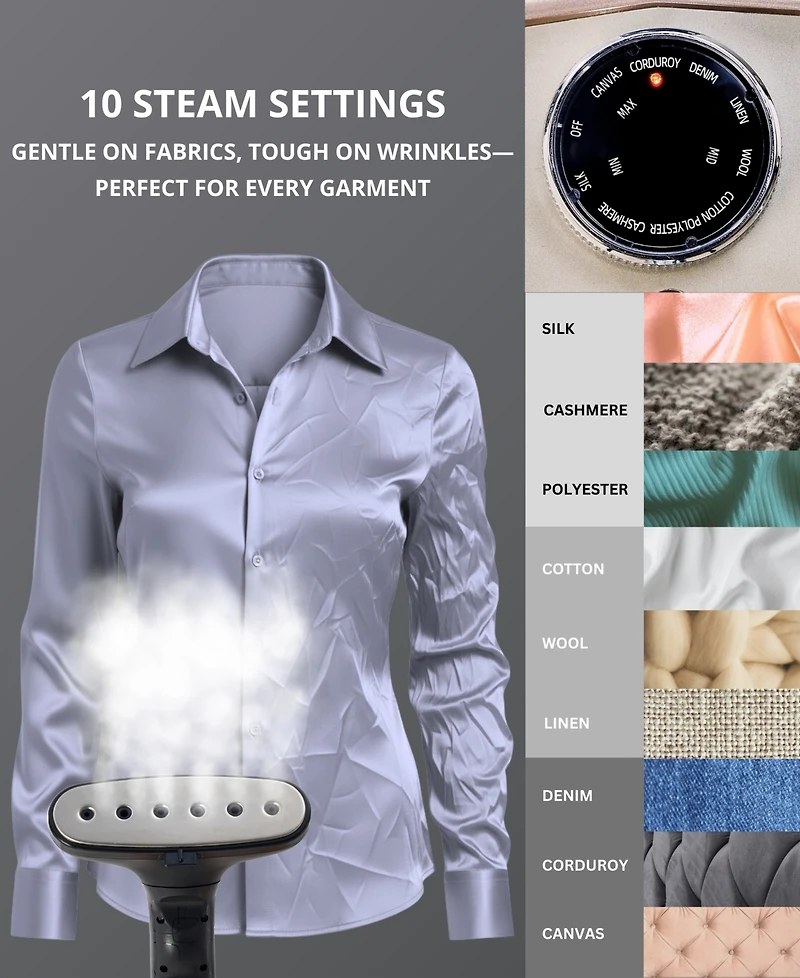 True & Tidy Luxury 1800-Watt Upright Garment Steamer