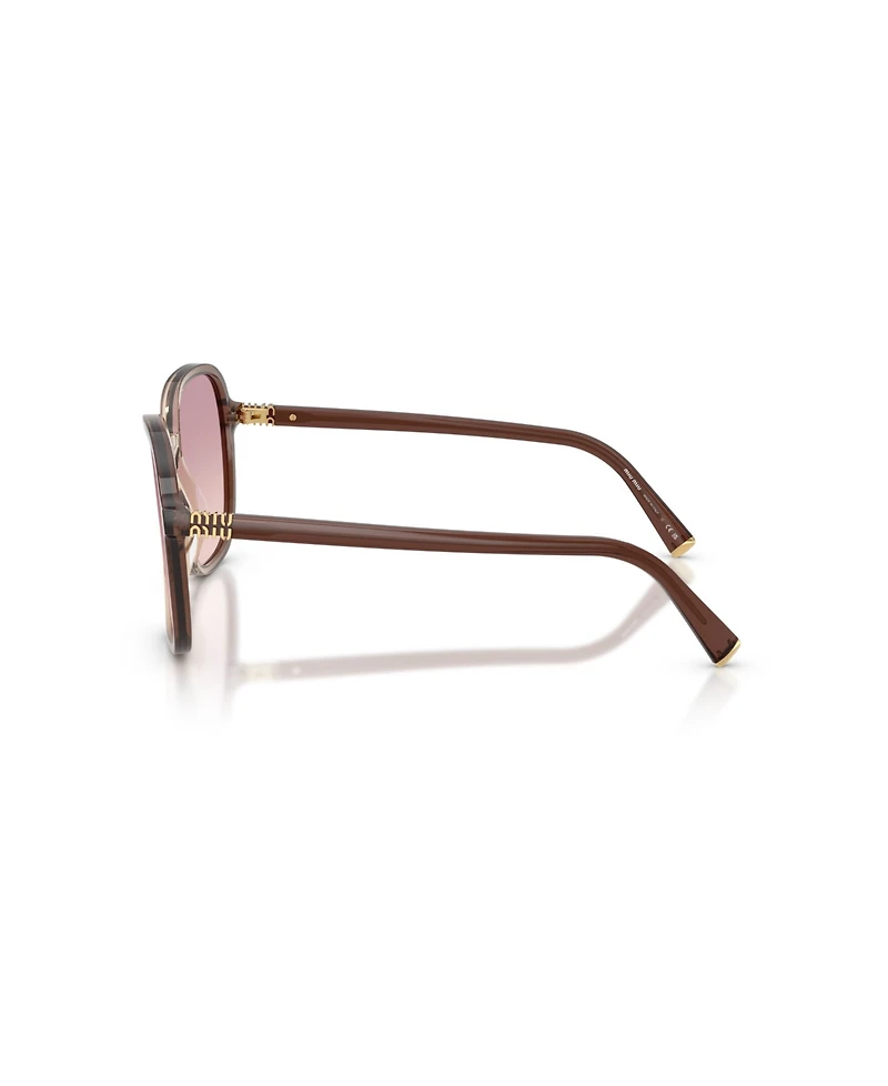 Miu Miu Women's Rectangle Sunglasses, Mu B01S