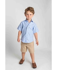 Florence Eiseman Toddler Boys Gingham Camp Shirt