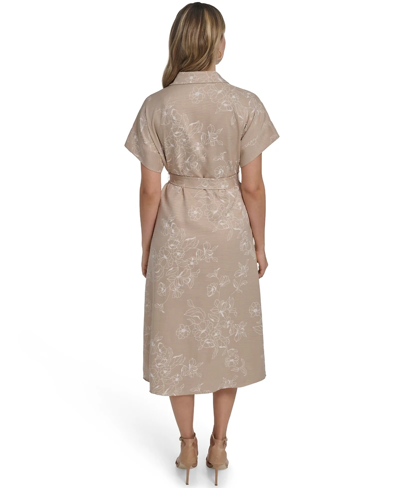 Jessica Howard Women's Button Down Shirt Dress