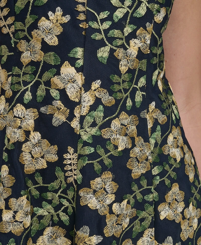 Jessica Howard Women's Sleeveless Waist Tie Midi Dress