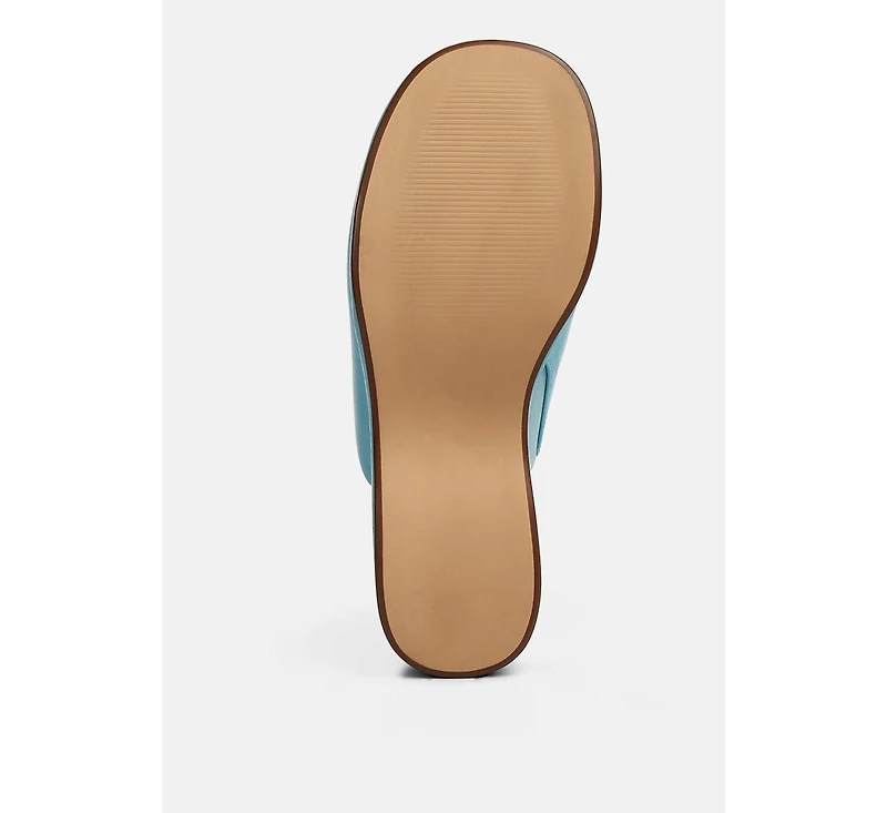 Olori Solid Platform Slip On Mules