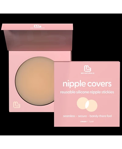M3 Naturals Women's M3 Silicone Multi-Use Nipple Covers Invisible Boob Pasties | Adhesive Breast Petals | Nipple Stickers for Full Coverage | 1 pack