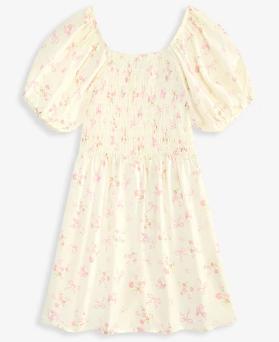 Grayson Threads Kids, The Label Girls' S-xl Peanuts Snoopy Ditsy Smocked Skort Dress