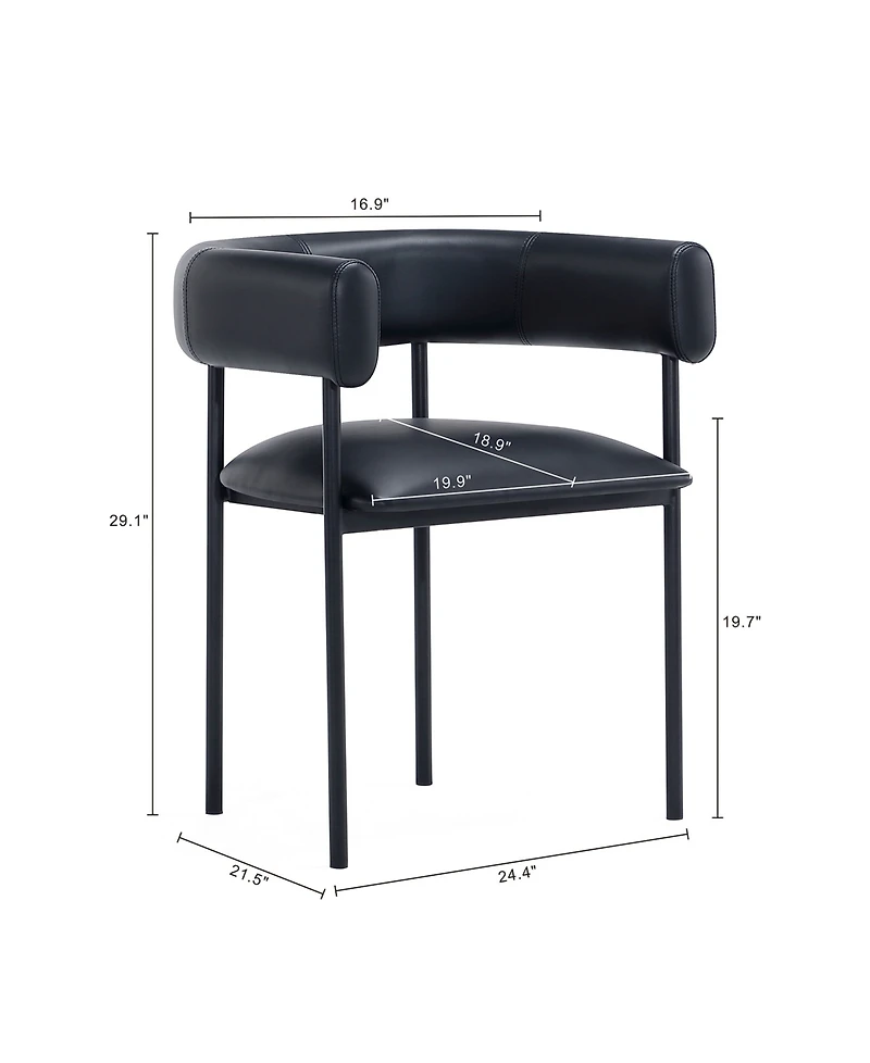 Onda 29.1" Faux Leather Upholstered Dining Chair