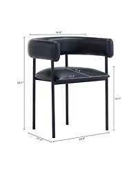 Onda 29.1" Faux Leather Upholstered Dining Chair