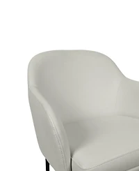 Loft Faux Leather Upholstered Dining Armchairs, Set of 2