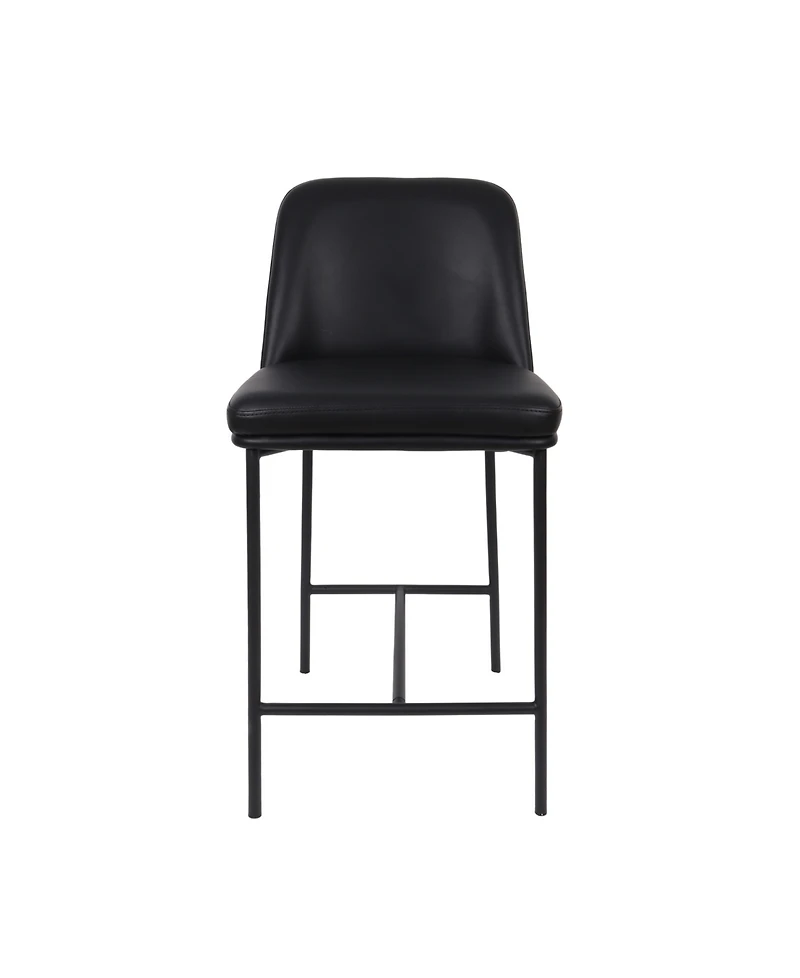 Loft Faux Leather Upholstered Counter Stools, Set of 2