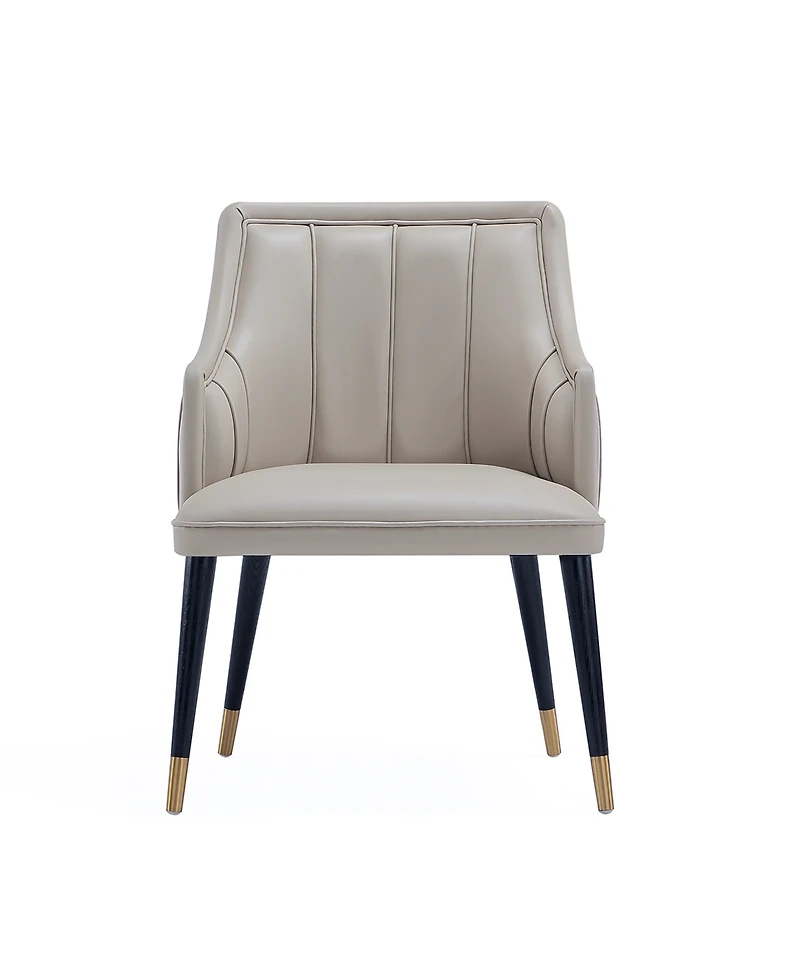 Eda 37.4" Wood Upholstered Dining Armchair