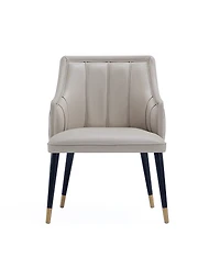 Eda 37.4" Wood Upholstered Dining Armchair
