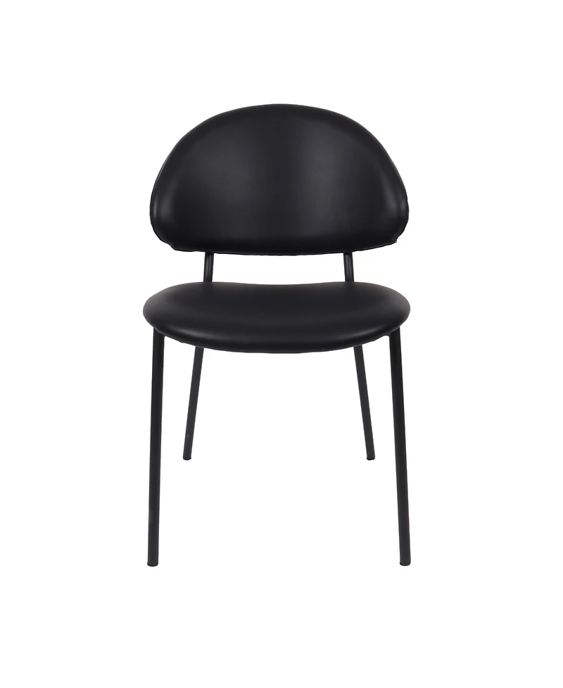 Haven Faux Leather Upholstered Dining Side Chairs, Set of 4