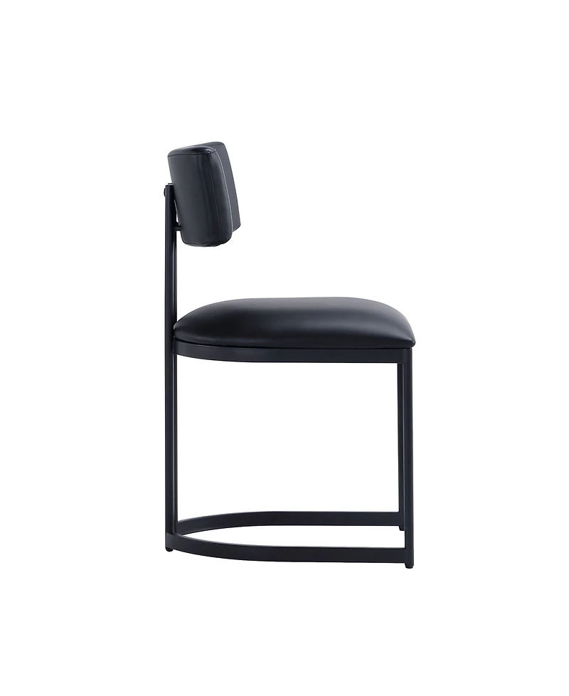 uno 33.1" Faux Leather Upholstered Dining Side Chair