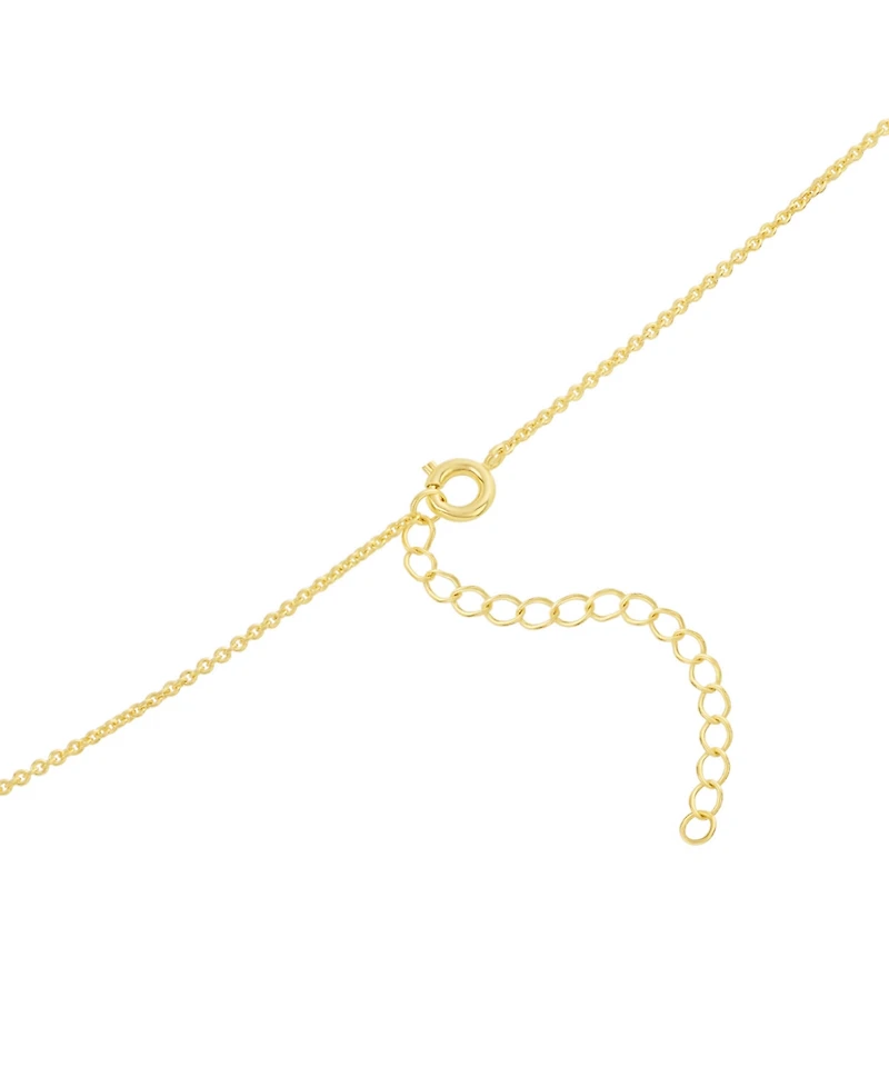 Macy's Cubic Zirconia 14k Gold Over Bow Necklace