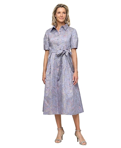 Alex Evenings Women's Collared Ball Gown