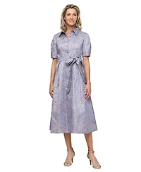 Alex Evenings Women's Collared Ball Gown