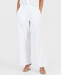 I.n.c. International Concepts Petite High-Rise Pull-On Wide-Leg Pants, Created for Macy's