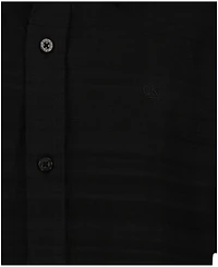 Calvin Klein Boys' 8-20 Texture Stripe Woven Short-Sleeve Shirt