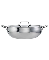 Tramontina Utsava Tri-Ply Clad Stainless Steel 6-Quart Covered Kadai