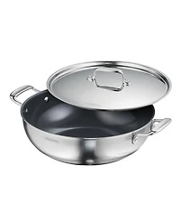Tramontina Utsava Tri-Ply Clad Stainless Steel 6-Quart Covered Kadai