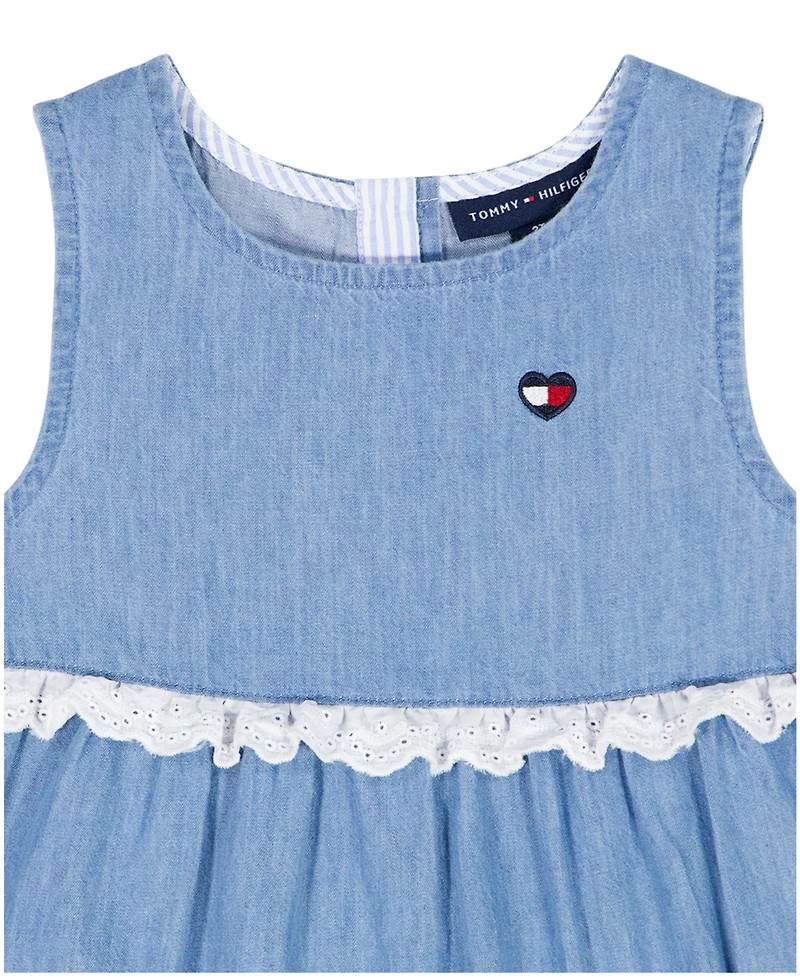 Tommy Hilfiger Girls' Toddler 2T-4T Denim A-Line Dress