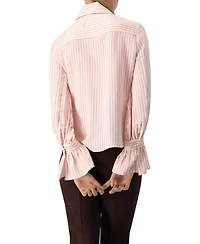 Ivonne Women's Long Sleeve Striped Shirt