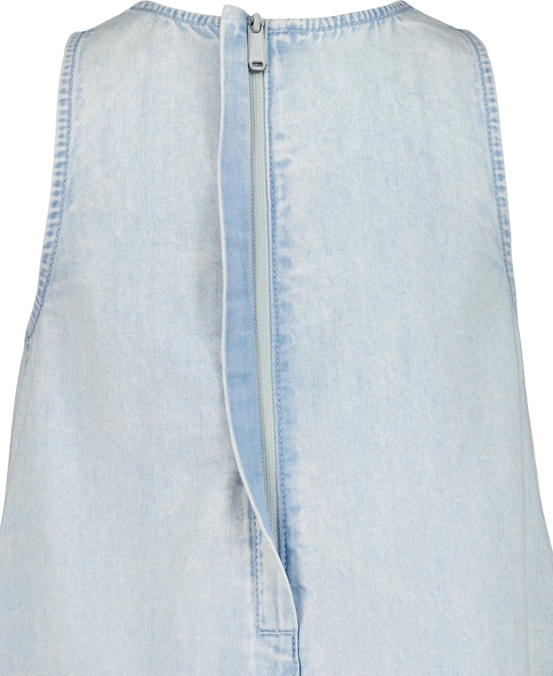 Calvin Klein Girls' 7-16 Round Neck Sleeveless Dress