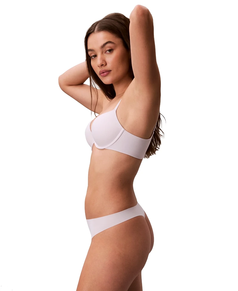 Calvin Klein Women's Invisibles Microfiber Stretch Thong Underwear D3428