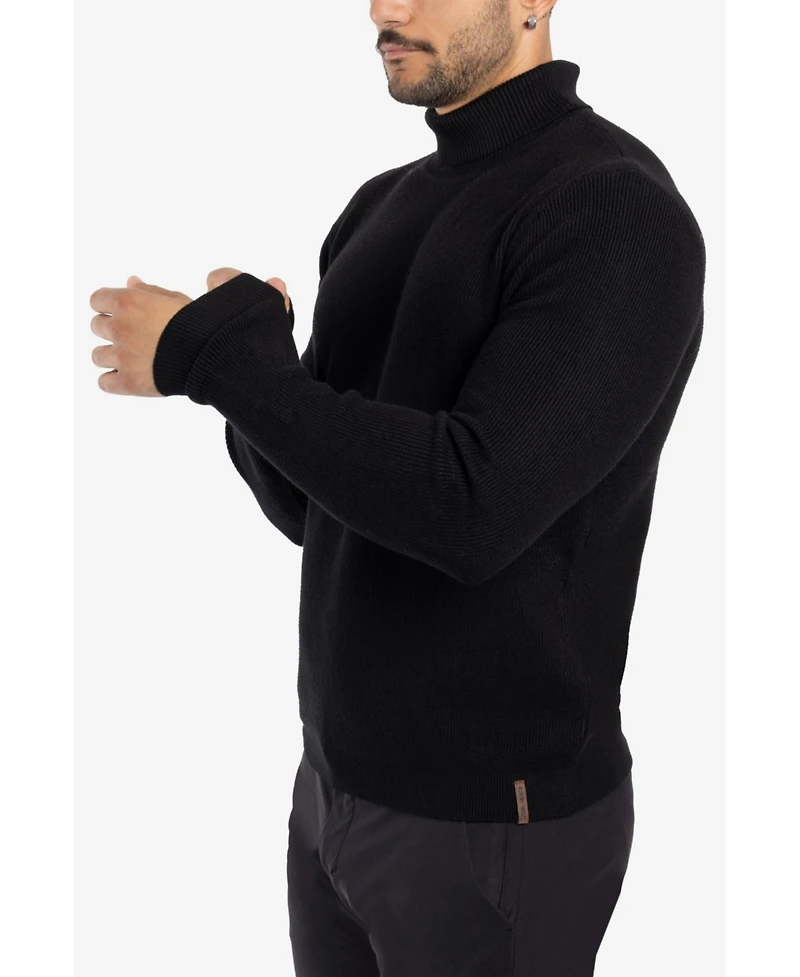 Spring + Mercer Men's Ribbed Turtle Neck Sweater