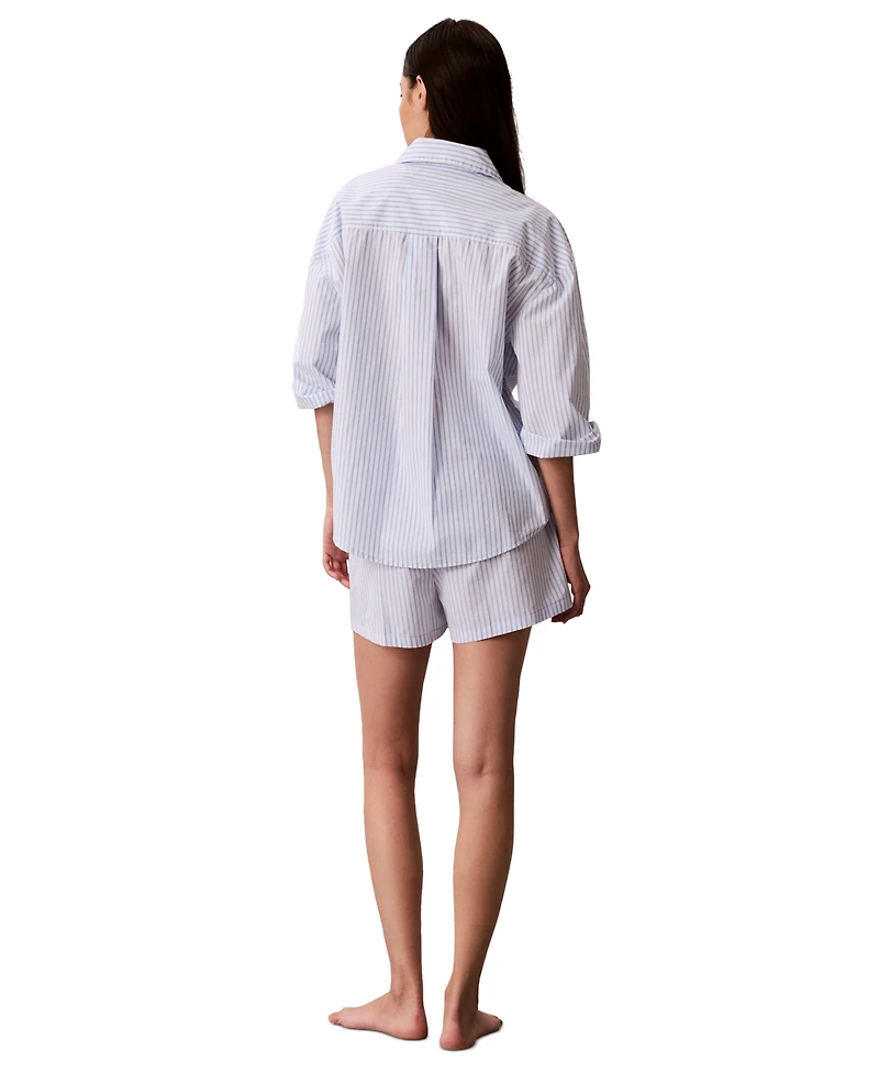 Calvin Klein Women's Striped Pull-On Shorts