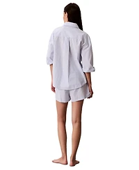 Calvin Klein Women's Striped Pull-On Shorts