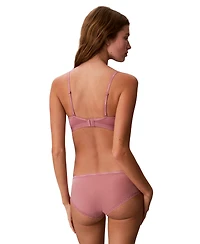 Calvin Klein Women's Form To Body Lightly Lined Triangle Bralette QF6758