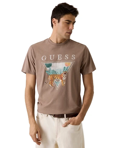 Guess Men's Tiger Spirit Crewneck T-Shirt