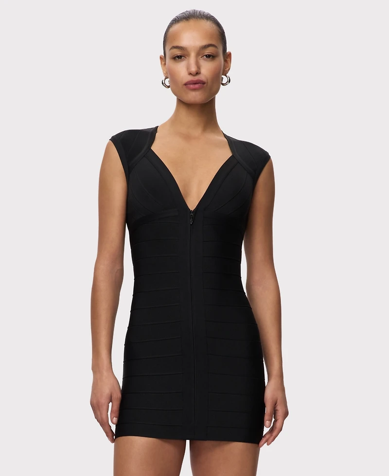 Herve Leger Women's V-Neck Mini Dress