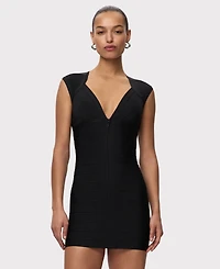Herve Leger Women's V-Neck Mini Dress