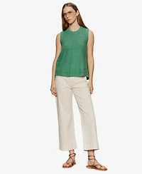 Sanctuary Petite Marine Wide Leg Cropped Capri Pants