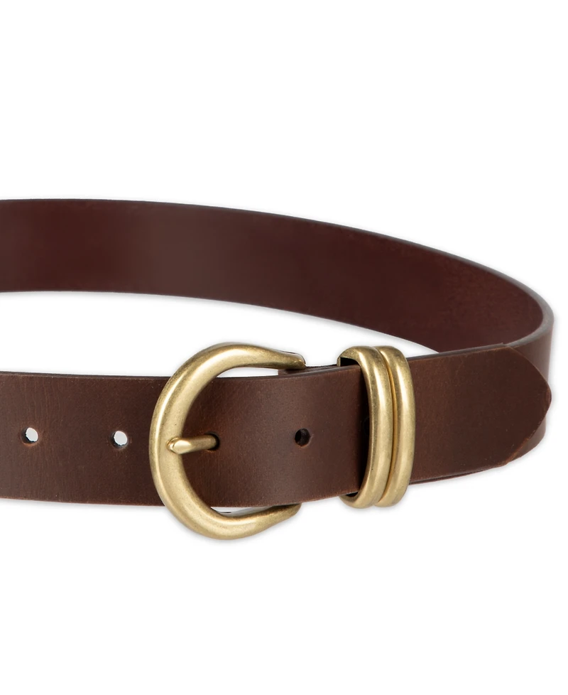Levi's Women's Double Metal Loop Leather Belt
