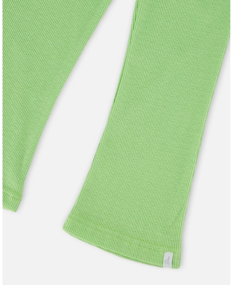 Deux par Little Girls Crinkle Jersey Leggings