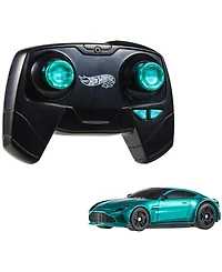 Hot Wheels 1:64 Scale Aston Martin Vantage, Battery-Powered Remote-Control Race Car Toy