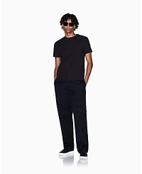 A|X Armani Exchange Men's Short Sleeve Mercerized Cotton All Over Logo T-Shirt