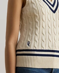 Lauren Ralph Petite V-Neck Sweater Vest