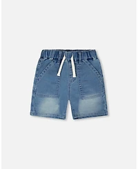 Deux par Toddler Boys French Terry Denim Shorts