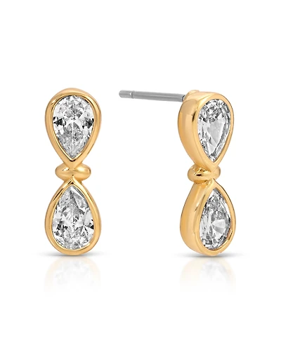Ettika Infinity Crystal Stud Earrings